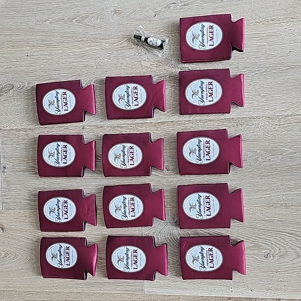 NWOT Yuengling UCF beer koozies and Keychain Set of 13